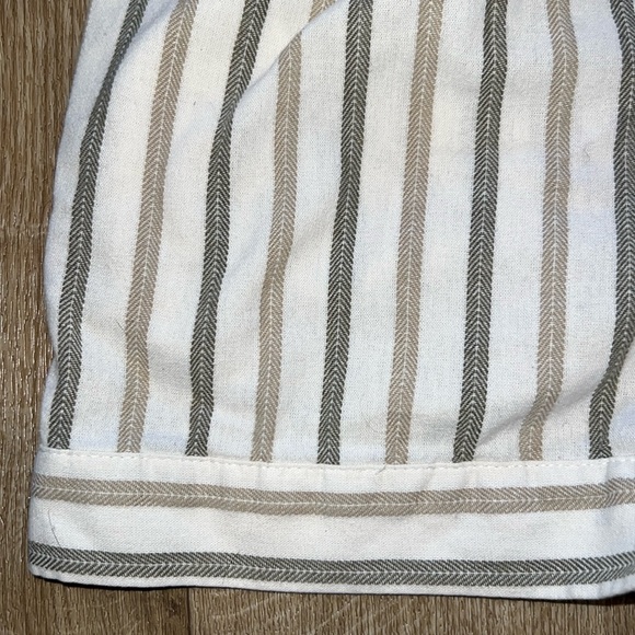 Linen striped shorts - Picture 3 of 4